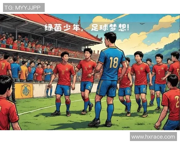 足球场上的长发少年梦追逐足球明星的激情与风采